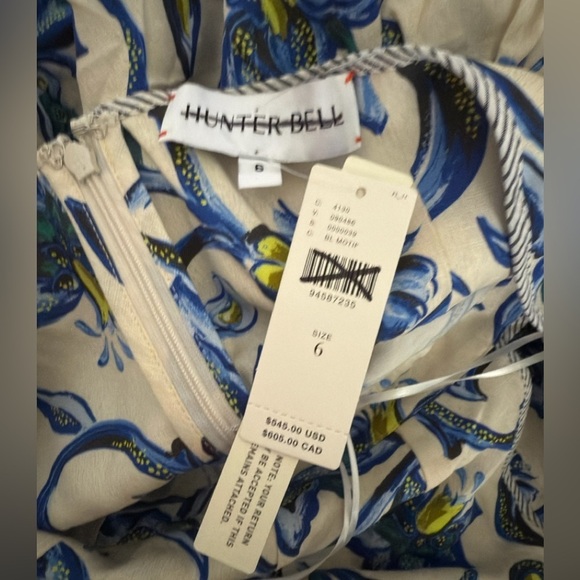 Hunter Bell Berkley Crisscross Halter Tiered Ruffle Midi Dress - Picture 9 of 9